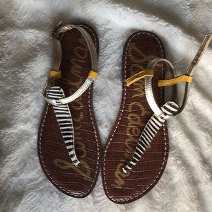 Sam Edelman Zebra Print Strappy Sandals